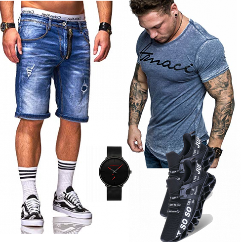 Grau Schuh Rello & Reese kombinieren