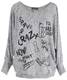 Emma & Giovanni - Pullover Loose Fit - Damen (Grau, M)
