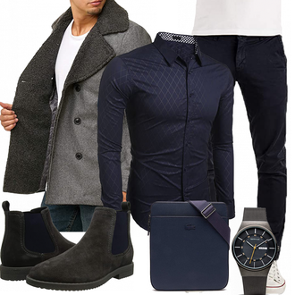 Outfit mit Weiß/Blau Lacoste "Klassisches Outfit"