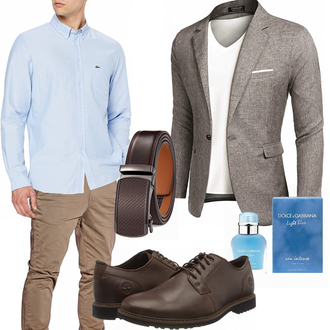 Outfit mit Weiß Hemd Lacoste "Casual Business Outfit"