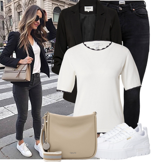 Kombinacije od trapera Niski Struk sa Crna Kožna Jakna/Zimska jakna/Traperice s Prorezom/High Waist Traperice/Push-up Traperice/Bikerske Traperice/Kožne Cipele/Termo Traperice Only "Moderan outfit za slobodno vrijeme"