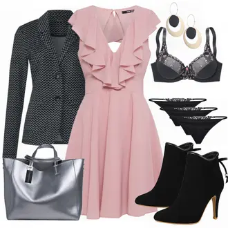 Party Outfits mit Unterhose About You "KleidHochzeitsgast"