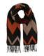 PIECES Schal Pcjasy sand / dunkelorange / schwarz