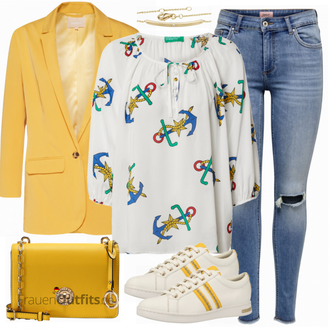 Outfit mit Grau Sneaker Geox "Toller Look für die Freizeit"