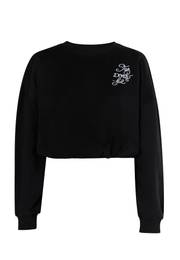 Sweater majica 'Keepsudry' crna / bijela