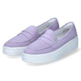 Lila Turnschuhe ohne Schnürsenkel image
