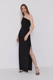 Obleka Lauren Ralph Lauren črna barva,