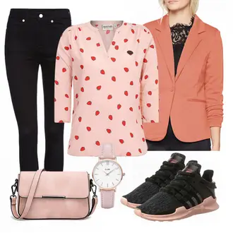 Outfit mit Blau Sneaker Jack & Jones "Naketano"