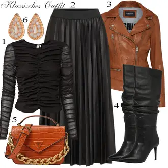 apranga su Ruda Auskaras Auskarų rinkinys/Ausų Šventė/Auskarų Vėrimo Po Priežiūra Fossil "Podzim Outfits"