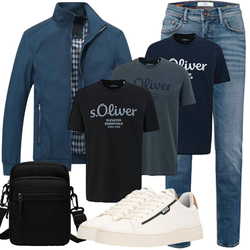 DunkelBlau/Blau Sommerjacke/Sportjacke/Bomberjacke/2in1 Jacke/Innenfutter Jacke/Uniformjacke/Herbstjacke/Nylonjacke/Frühlingsjacke/Jacke mit Seitlichem Reißverschluss YOUTHUP kombinieren