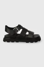 Usnjeni sandali Capitelle Strap enski, rna barva, 1152674