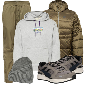 Outfit mit Grau Sneaker/Leder Sneaker Dockers by Gerli "Freizeit Outfits"