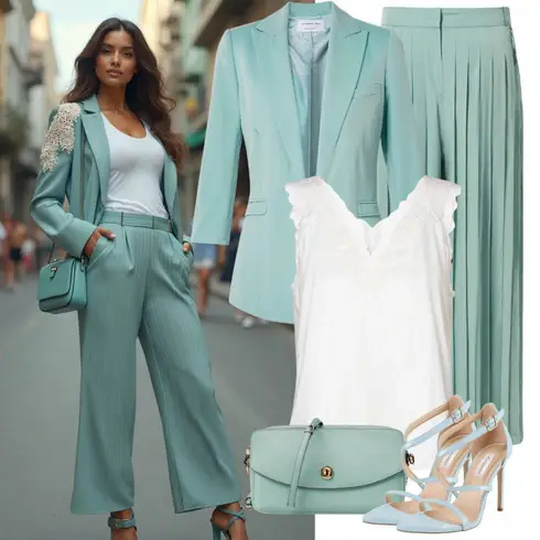 Kombinirajte Siva/Svjetloplava Torba preko ramena/Torbica/Torba Za Preko Ramena/Torba za pisma/Mala Torbica/Torba za rame Guess s Svjetloplava/Plava Hlače s Prorezom/Palazzo Hlača/Lepršave Hlača/Zvonaste Hlače/Marlene Hlača/Široka Hlača/Hlače Visokog Struka/Bootcut Hlača/Trenirka Muška Kožna Jakna/Hlače od muslina Calvin Klein Jeans