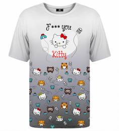 Unisex's Angry Kitty Black T-Shirt Tsh2231