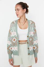 enski kardigan Jacquard