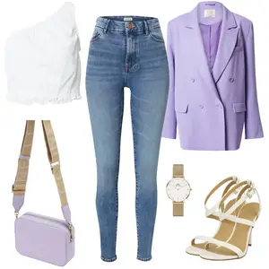 Lila Partylook