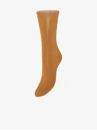 Women's orange patterned socks Hello - Women