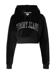 TOMMY HILFIGER Sweatshirt schwarz / silber