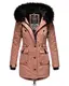 Navahoo Damen Winter Jacke Kapuze Winterjacke Parka Kunstfell Teddyfell B818 [B818-Lul-Pri-Terrakotta-Gr.M]