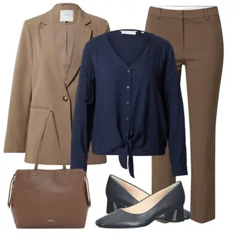 Outfit mit Braun Neo Noir "Büro Outfit"