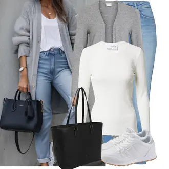 Jeans Outfits mit HellBlau/Blau Lederjacke/Ankle Boot/Biker Jeans/High Waist Jeans/Jeans mit Schlitz/Low Rise Jean/Low Waist Jean/Push up Jeans/Slim Fit Jeans/Cuir Chaussures Only "Modisches Frühlingsoutfit"