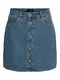 VERO MODA Damen VMHARPER HR M Skater DNM Skirt NOOS Rock, Light Blue Denim, Normal