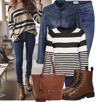 Coachella Outfit mit Braun/Dunkelbraun Leder Stiefelette/Klassischer Stiefel/Springerstiefel/Flache Stiefelette/Schnürstiefelette/Vintage Stiefelette About You "Stylisches Outfit für den Frühling"Look: Coachella, Bayram, Pop Konzert, Schule, Valentinstag