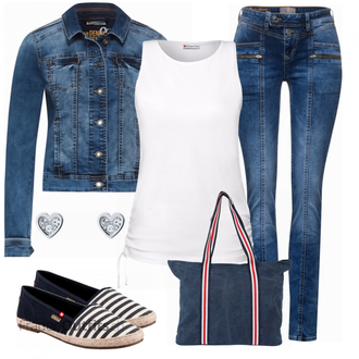 Outfit mit Weiß Schmuck Ted Baker "Cooler Look für den Frühling"
