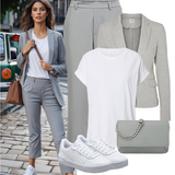 Graue VERO MODA Wollblazer Outfits image