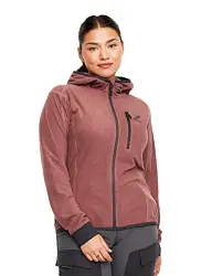 RevolutionRace Trekker Hoodie für Damen, perfekt für Wanderungen und Outdoor-Abenteuer, Vintage Rose, L