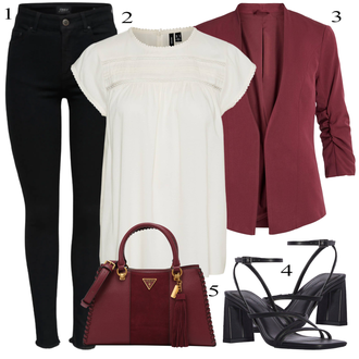 Avec des Franges tenues avec Noir/Blanc Jeans avec Fente/Jean Taille Haute/Veste d'Hiver/Jean Taille Basse/Jean Coupe Slim/Jeans Thermiques/Chaussures en Cuir/Jean Motard/Jean Push-up Only "Vêtements d'été"