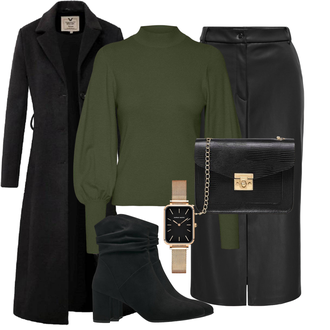 Slim fit Outfit met zwart/wit/purper Women's Trenchcoats/Wintermantel Lange Winterjas/Wollen Mantel/Wollen Winterjas/Trenchcoat/Militaire Mantel/Lange Mantel/Lange mantel/Geklede Mantel/Slip Jas versano "Winterlook voor modieuze"