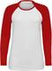 SOLS Dames/dames Melkachtig Contrast T-Shirt met lange mouwen (Wit/rood)