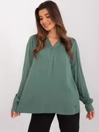 Blouse-D73792M11081A-khaki
