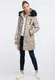 Usha Parka beige / schwarz