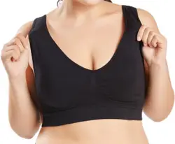 Comfort magic bra - XXXL - maat 38/40 - Zwart - met vulling - bh zonder beugel en sluiting