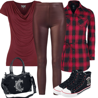 Outfit met rood Brandit "Zomerkleding"