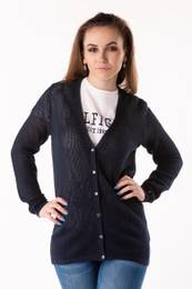 Sweater - TESSA V-NK EASY CARDI blue