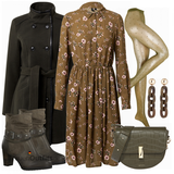 Grüne VERO MODA Kleider Outfits image