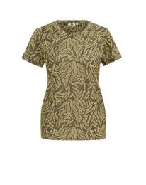 Tričko žlutá / khaki / olivová