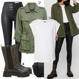 Sive Traper Jakne Outfiti image