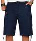 A. Salvarini Herren Designer Cargo Shorts Cargoshorts Kurze Hose Gürtel AS-133 [AS-133-Navy-W32]