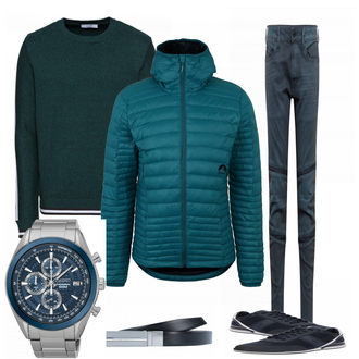Outfit mit Blau Maloja "Zachary"
