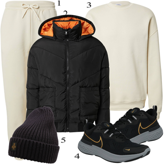 outfit mit Črna Superga Nike "Vsakdanja oblačila"
