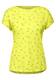 CECIL Damen T-Shirt mit Minimal Print in Gelb