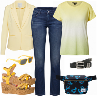 Outfit mit Blau EDC by Esprit "Leichte Frühlings Outfits"