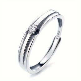 925 Sterling Silver Adjustable Finger Ring Jewelry Decoration For Women