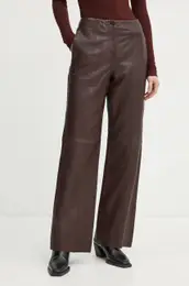 Usnjene hlae enske, rdea barva, 13215_my pants