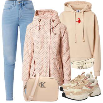 Outfit mit Grau Sneaker GANT "Herbstliches Freizeit Outfit"