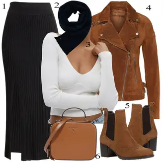 Outfit sa Maksi suknja Mbym "Jesenski Outfit"
